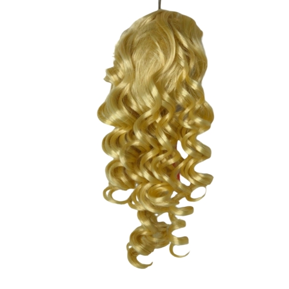 *H25903 Sepia Curly Blonde Ponytail - Picture 5 of 11